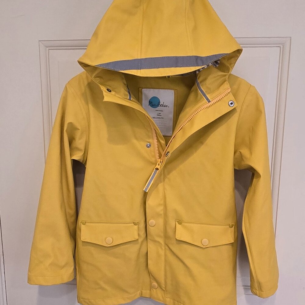 Mini Boden Yellow Fisherman’s Jacket Size 7-8